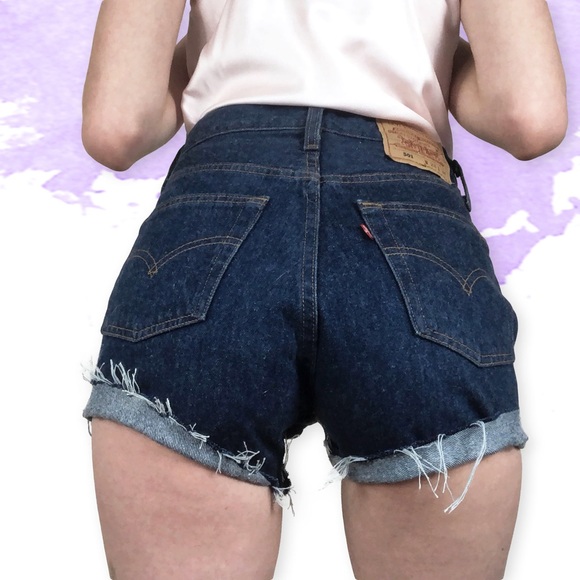 Levi's Pants - 🌸Vtg 501 Dark Wash Levis Cutoff Shorts 26🌸 Levi's Pants - 🌸Vtg 501 Dark Wash Levis Cutoff Shorts 26🌸
